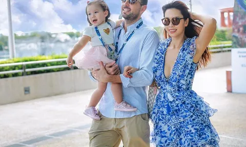 Hé lộ về chồng Tây kém tuổi điển trai như tài tử của siêu mẫu Hà Anh